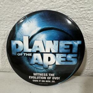 2001 Planet of the Apes Movie Promo Pinback Button 3" DVD Release Memorabilia